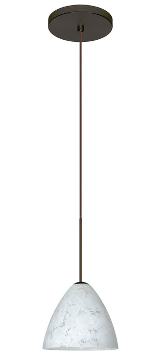 Besa 1XT-177919-LED-BR One Light Pendant, Bronze