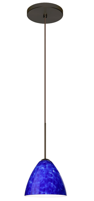 Besa 1XT-177986-LED-BR One Light Pendant, Bronze