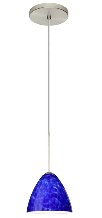 Besa 1XT-177986-LED-SN One Light Pendant, Satin Nickel