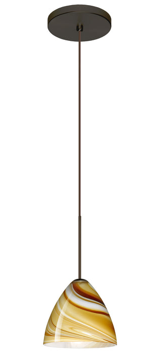 Besa 1XT-1779HN-BR One Light Pendant, Bronze