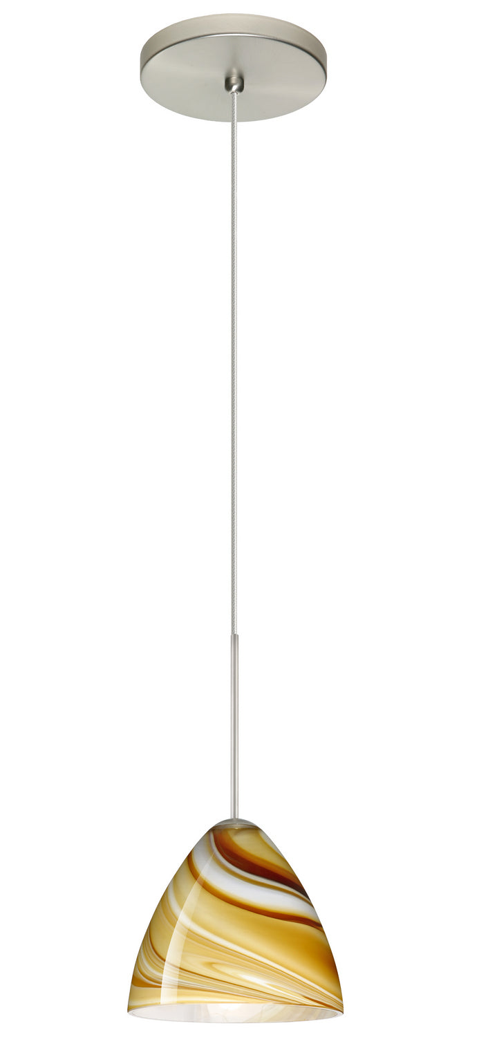 Besa 1XT-1779HN-SN One Light Pendant, Satin Nickel