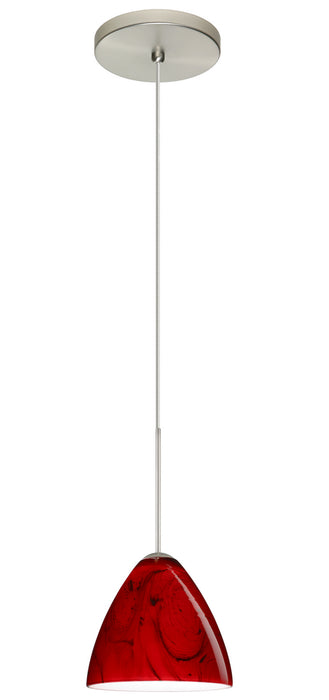 Besa 1XT-1779MA-LED-SN One Light Pendant, Satin Nickel