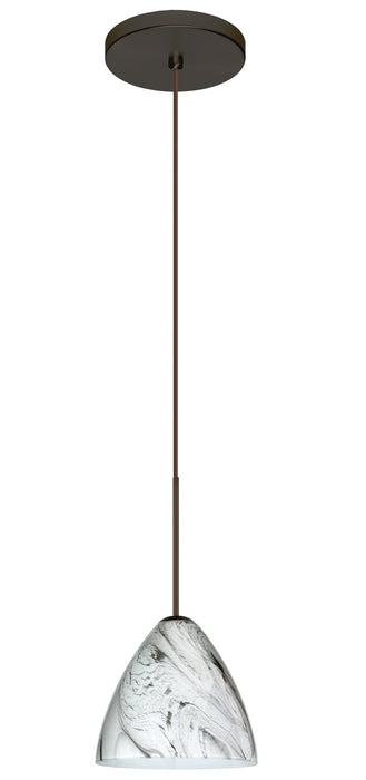 Besa 1XT-1779MG-LED-BR One Light Pendant, Bronze
