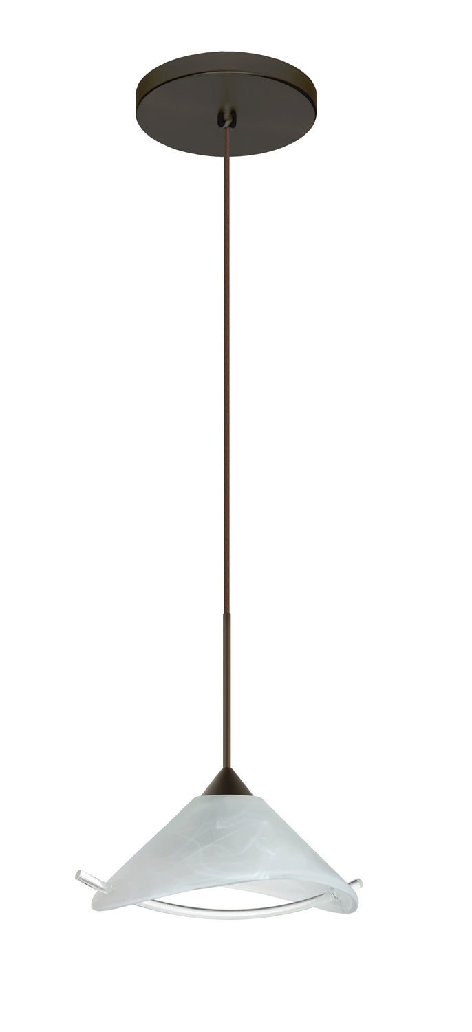 Besa 1XT-181304-LED-BR One Light Pendant, Bronze