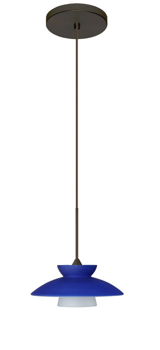 Besa 1XT-271823-LED-BR One Light Pendant, Bronze