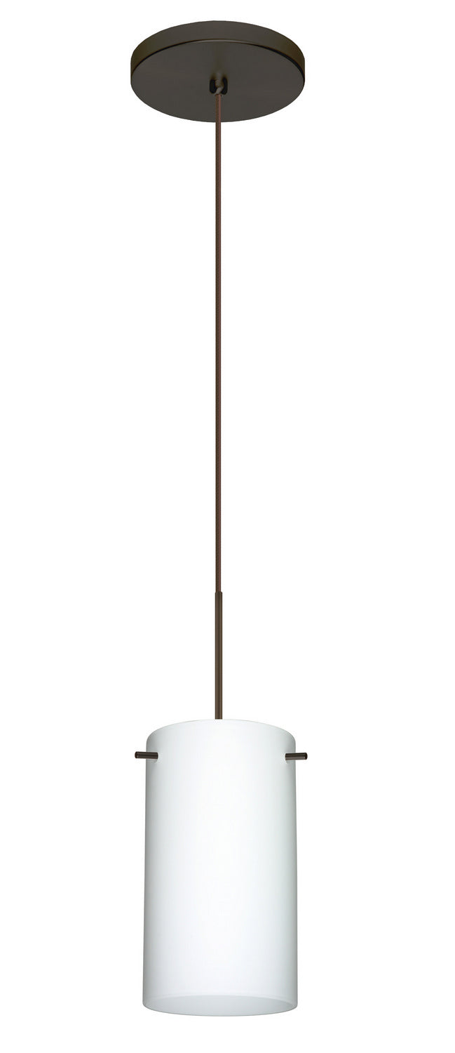Besa 1XT-440407-BR One Light Pendant, Bronze