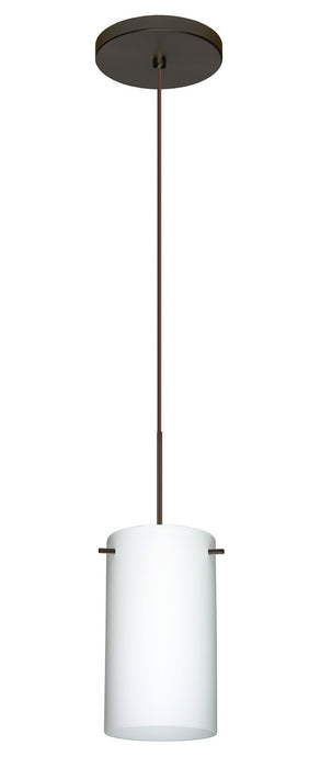 Besa 1XT-440407-LED-BR One Light Pendant, Bronze