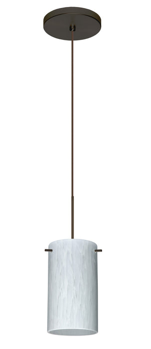 Besa 1XT-440419-LED-BR One Light Pendant, Bronze