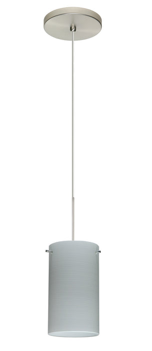 Besa 1XT-4404KR-LED-SN One Light Pendant, Satin Nickel