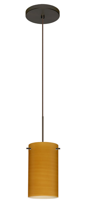 Besa 1XT-4404OK-BR One Light Pendant, Bronze