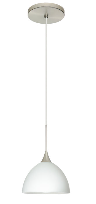 Besa 1XT-467907-LED-SN One Light Pendant, Satin Nickel