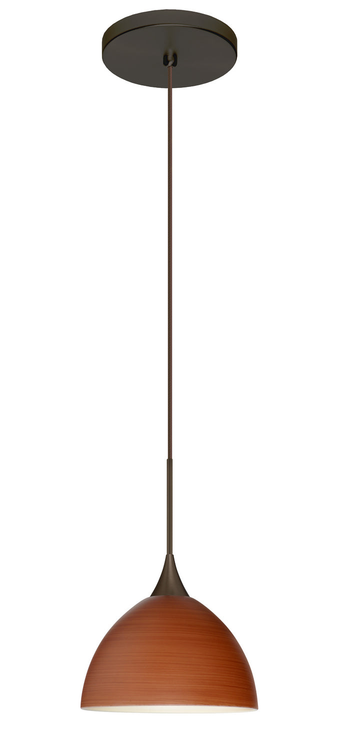 Besa 1XT-4679CH-LED-BR One Light Pendant, Bronze