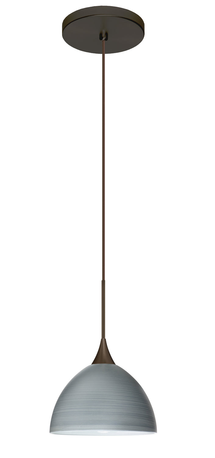 Besa 1XT-4679TN-LED-BR One Light Pendant, Bronze
