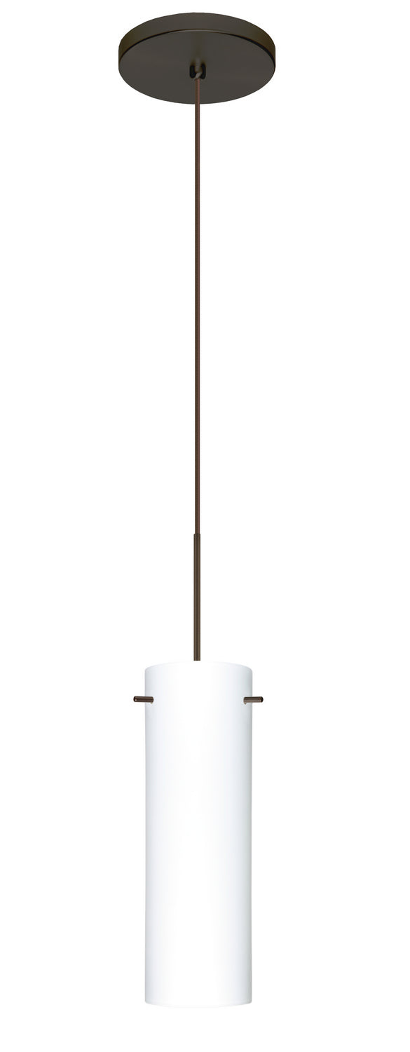 Besa 1XT-493007-BR One Light Pendant, Bronze