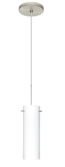 Besa 1XT-493007-SN One Light Pendant, Satin Nickel