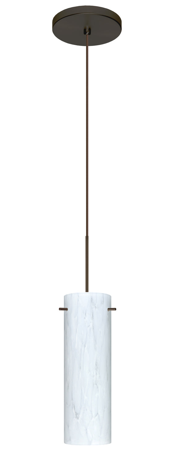 Besa 1XT-493019-BR One Light Pendant, Bronze