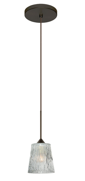 Besa 1XT-512500-BR One Light Pendant, Bronze