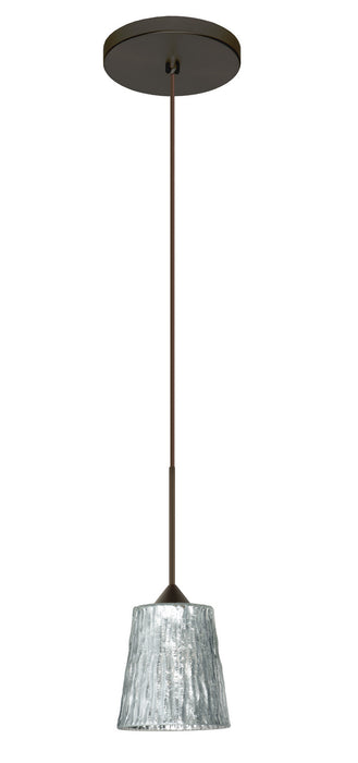 Besa 1XT-5125SF-LED-BR One Light Pendant, Bronze