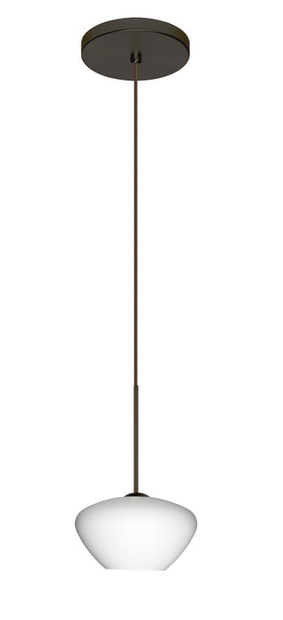Besa 1XT-541007-LED-BR One Light Pendant, Bronze