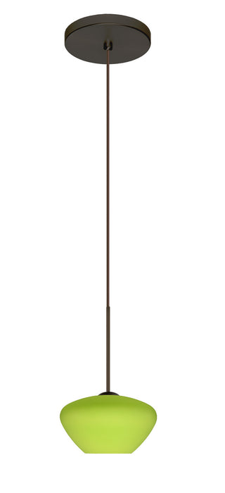 Besa 1XT-541035-LED-BR One Light Pendant, Bronze