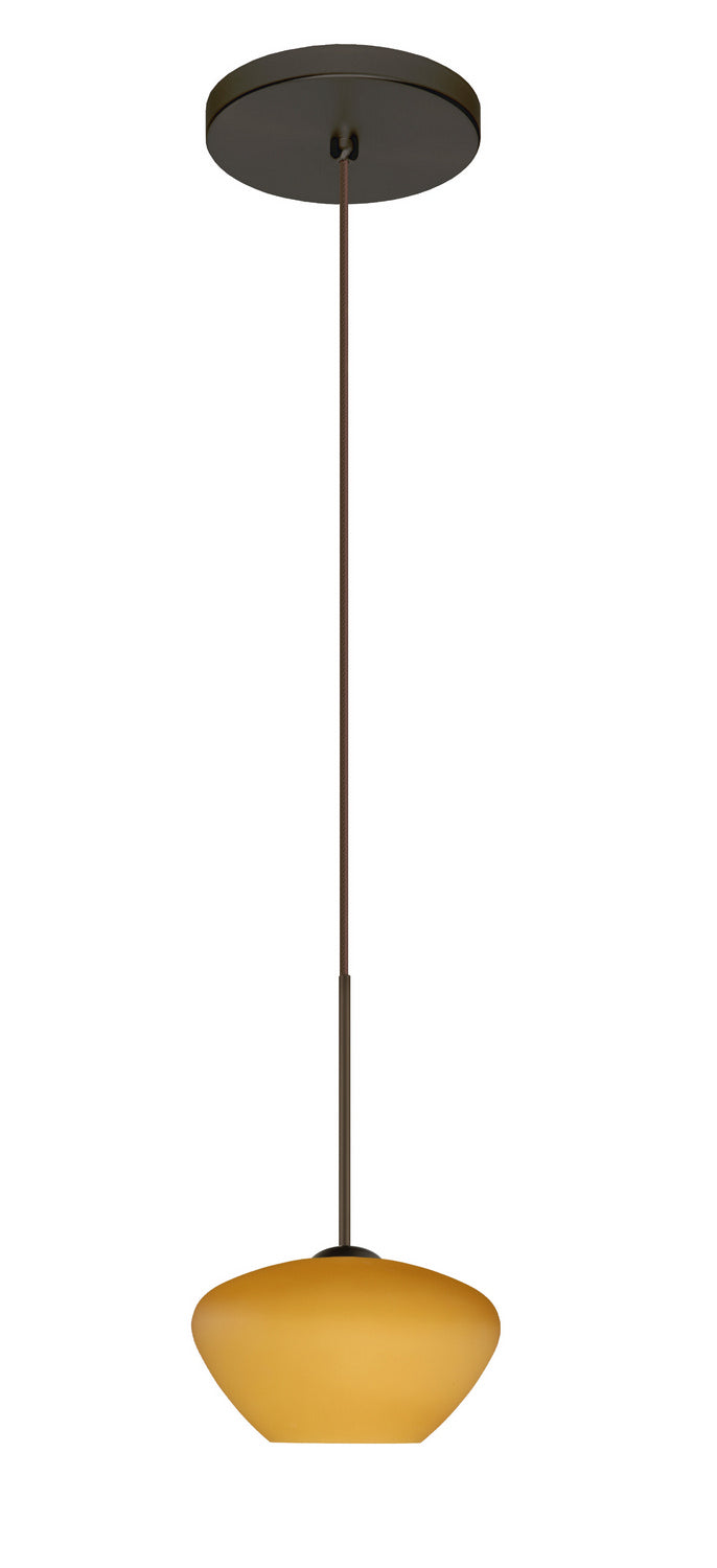 Besa 1XT-541080-LED-BR One Light Pendant, Bronze