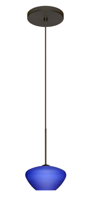 Besa 1XT-541087-LED-BR One Light Pendant, Bronze
