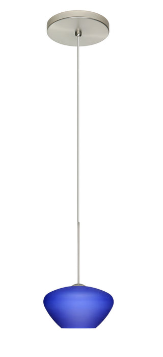 Besa 1XT-541087-LED-SN One Light Pendant, Satin Nickel
