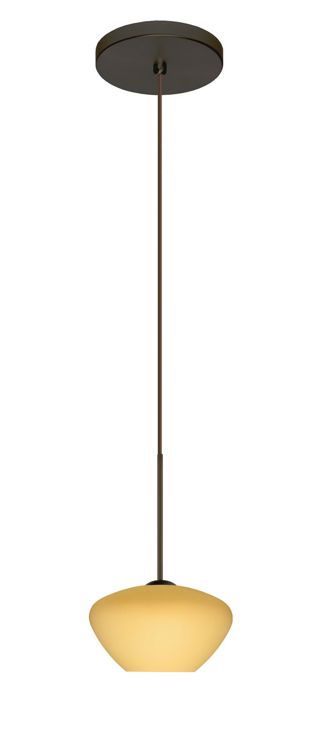 Besa 1XT-5410VM-LED-BR One Light Pendant, Bronze