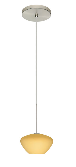 Besa 1XT-5410VM-LED-SN One Light Pendant, Satin Nickel