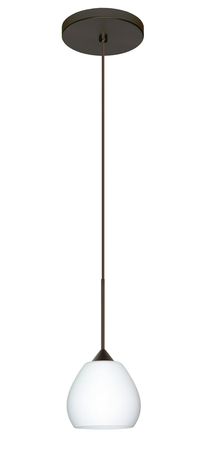Besa 1XT-560507-LED-BR One Light Pendant, Bronze
