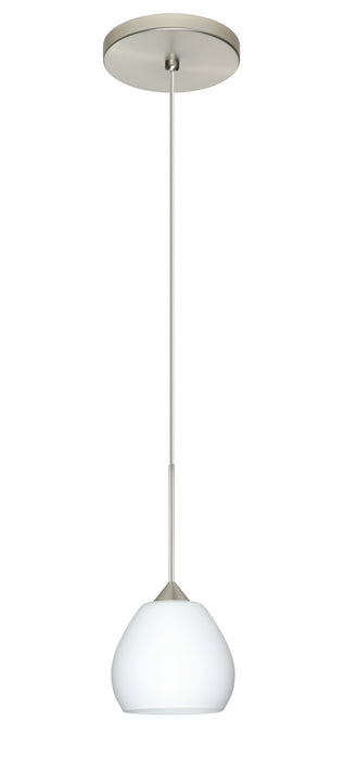 Besa 1XT-560507-LED-SN One Light Pendant, Satin Nickel