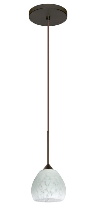 Besa 1XT-560519-LED-BR One Light Pendant, Bronze