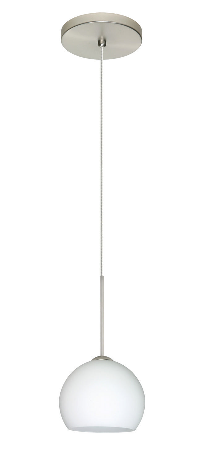 Besa 1XT-565807-LED-SN One Light Pendant, Satin Nickel