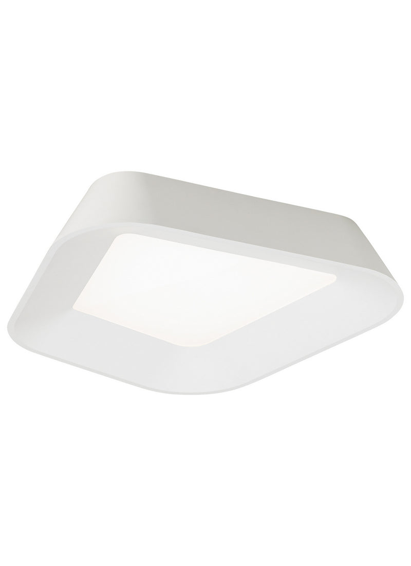 Visual Comfort Modern 700FMRHNSWW-LED930 LED Flush Mount, Matte White / White