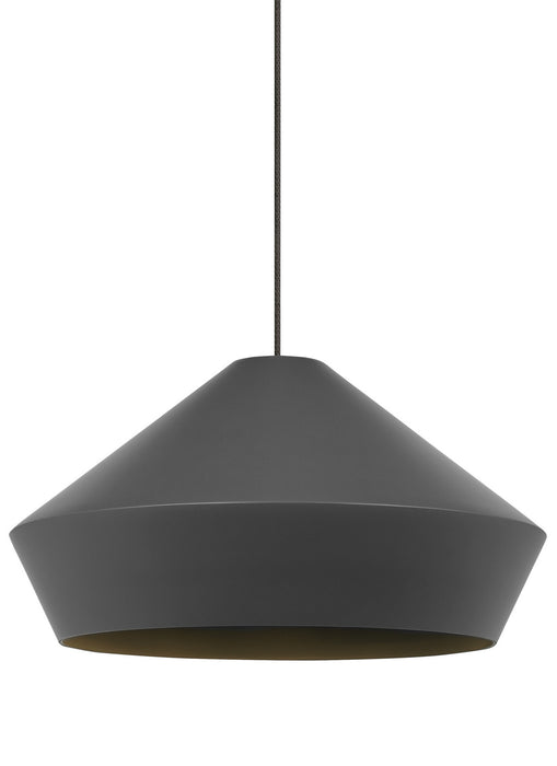 Visual Comfort Modern 700MOBMLYS One Light Pendant, Satin Nickel