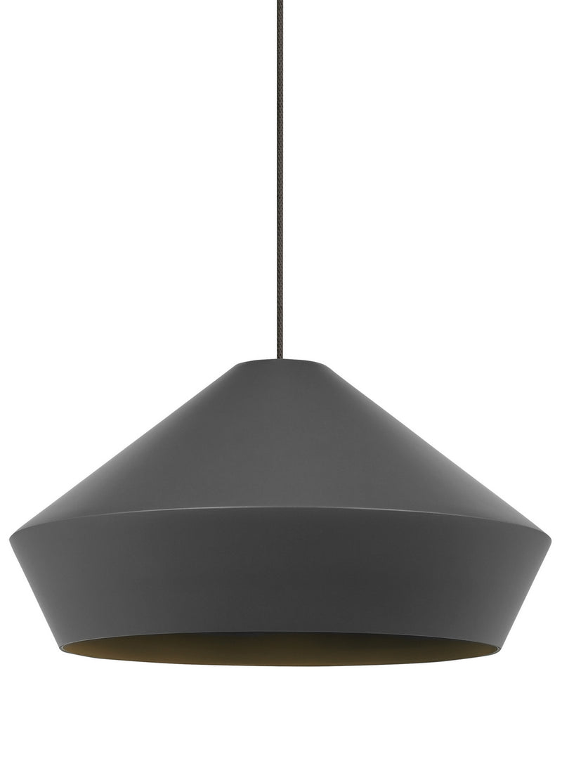 Visual Comfort Modern 700MPBMLYZ One Light Pendant, Antique Bronze