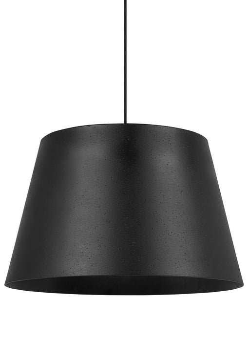 Visual Comfort Modern 700TDHNLPBB One Light Pendant, Black