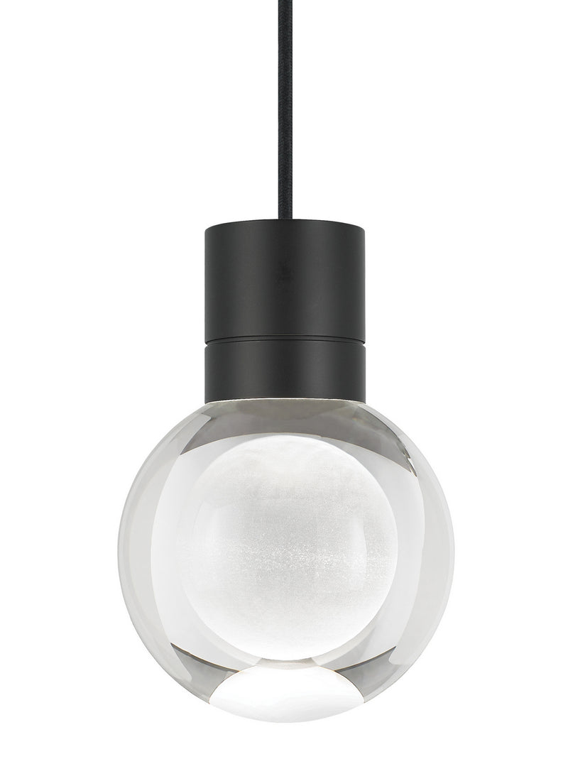 Visual Comfort Modern 700TDMINAP1CBB-LEDWD LED Pendant, Black