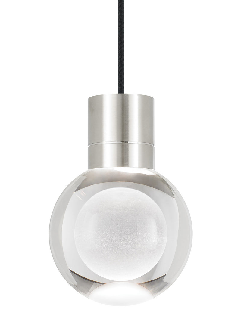 Visual Comfort Modern 700TDMINAP1CBS-LEDWD LED Pendant, Satin Nickel