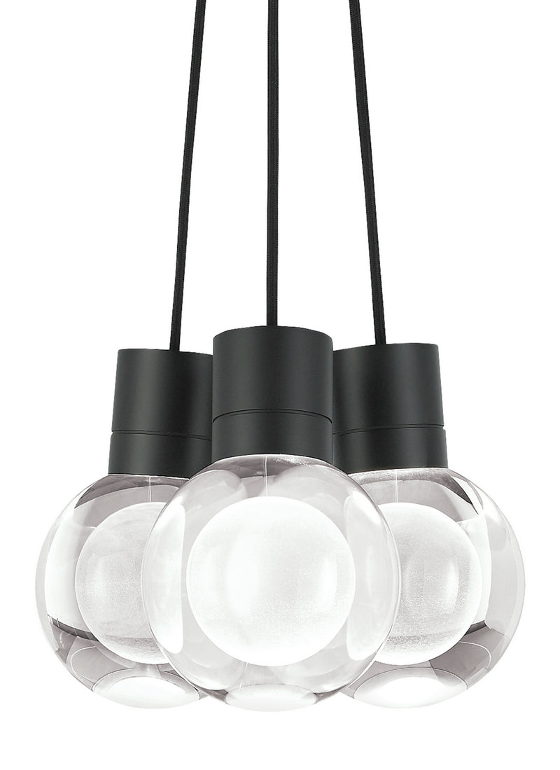 Visual Comfort Modern 700TDMINAP3CBB-LED930 LED Pendant, Black