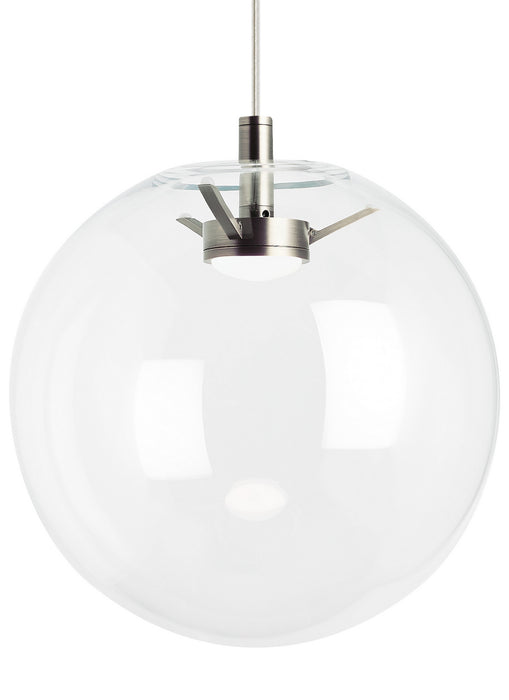 Visual Comfort Modern 700TDPLNPCS-LEDWD LED Pendant, Satin Nickel