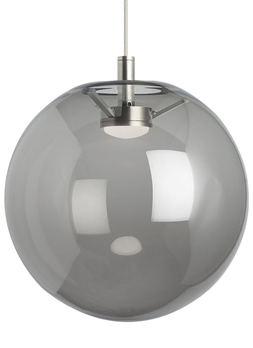 Visual Comfort Modern 700TDPLNPKS-LEDWD LED Pendant, Satin Nickel