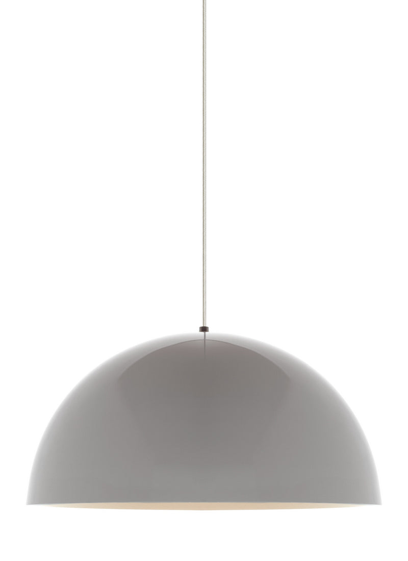 Visual Comfort Modern 700TDPSP24WWB One Light Pendant, Black