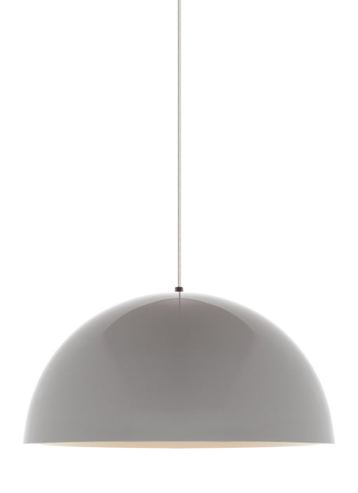 Visual Comfort Modern 700TDPSP24WWB One Light Pendant, Black