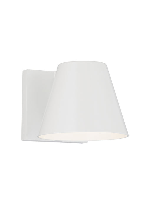 Visual Comfort Modern 700WSBOW4W-LED830-277 LED Outdoor Wall Mount, White