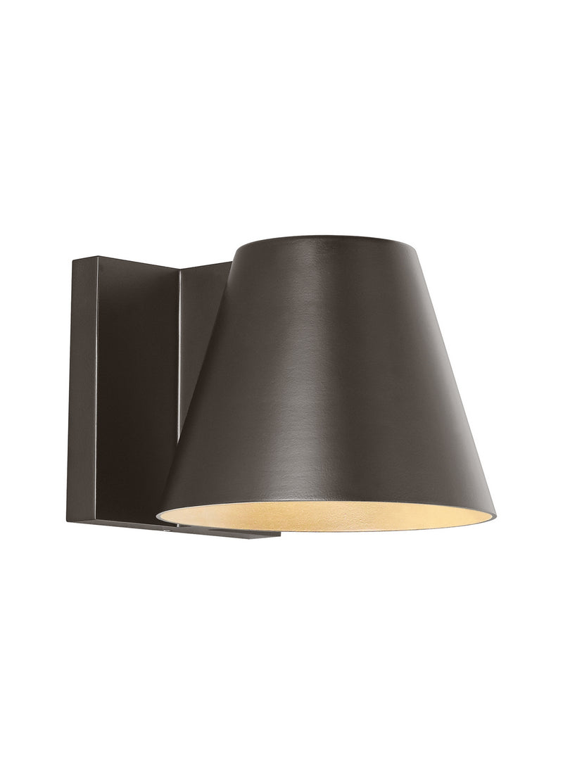 Visual Comfort Modern 700WSBOW4Z-LED830-277 LED Outdoor Wall Mount, Bronze