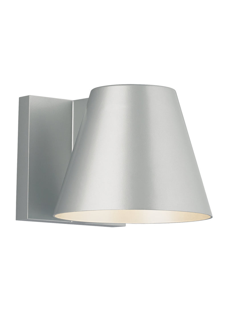 Visual Comfort Modern 700WSBOW6I-LED830-277 LED Outdoor Wall Mount, Silver