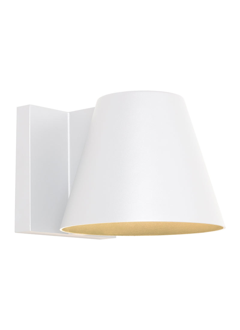 Visual Comfort Modern 700WSBOW6W-LED830 LED Outdoor Wall Mount, White