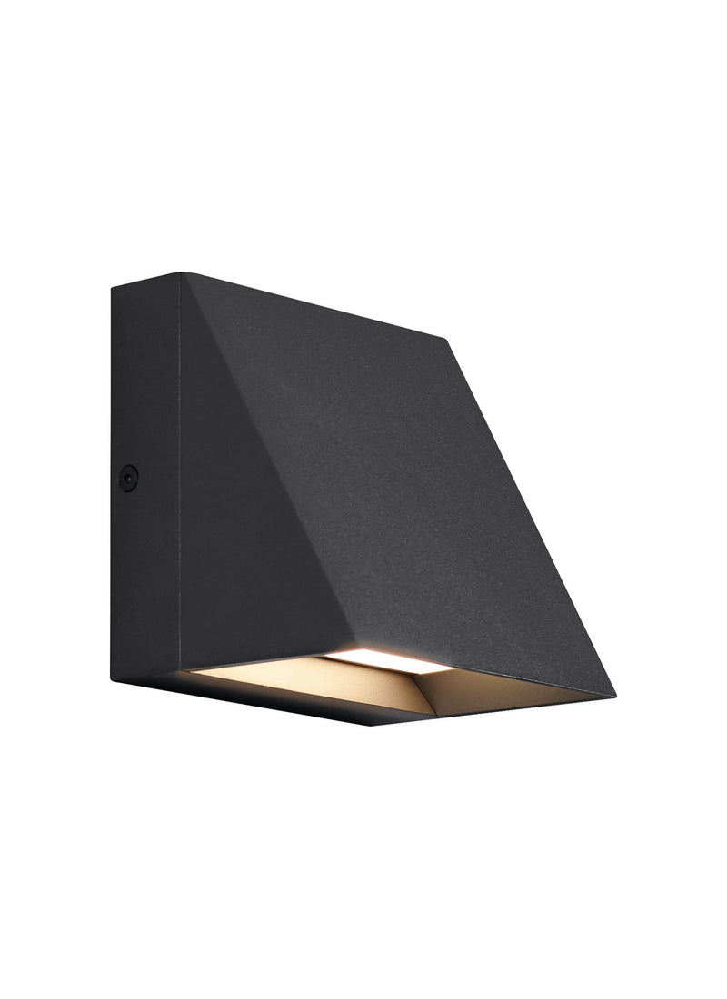 Visual Comfort Modern 700WSPITSB-LED830-277 LED Outdoor Wall Mount, Black