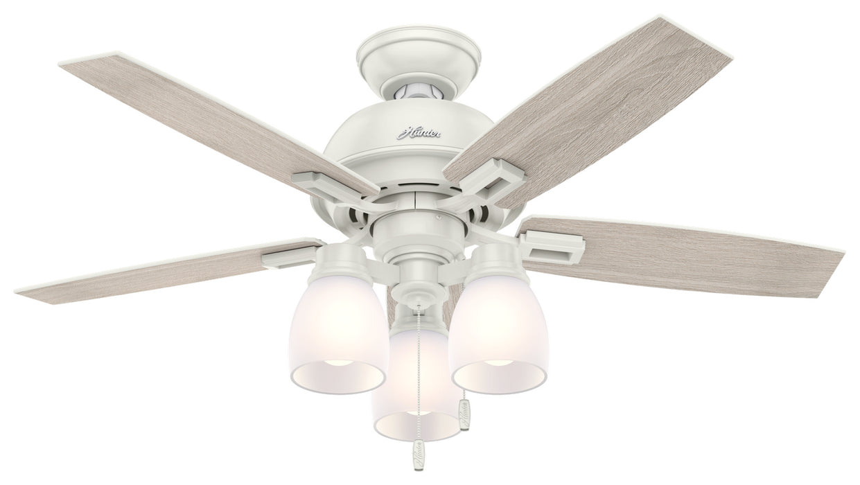 Hunter 52229 44" Ceiling Fan, Fresh White